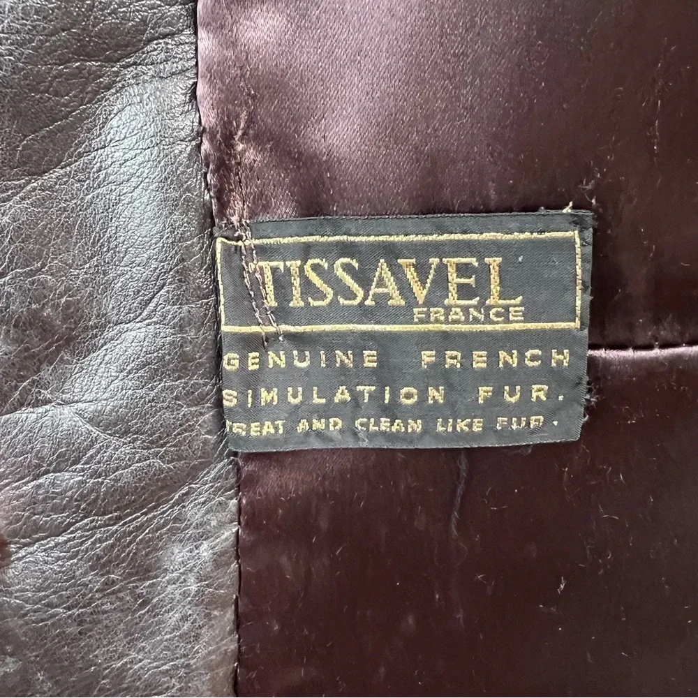 Vintage Russian Princess Leather Faux Fur Corset Penny Lane Coat
